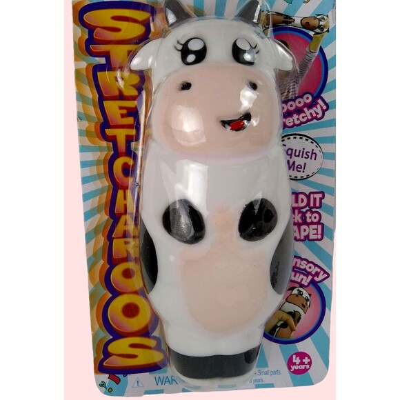 Stretchy Squishy Cow Stretcharoos Cowy Figure Toy Bettertoyz Squeezable Squish - Picture 2 of 16